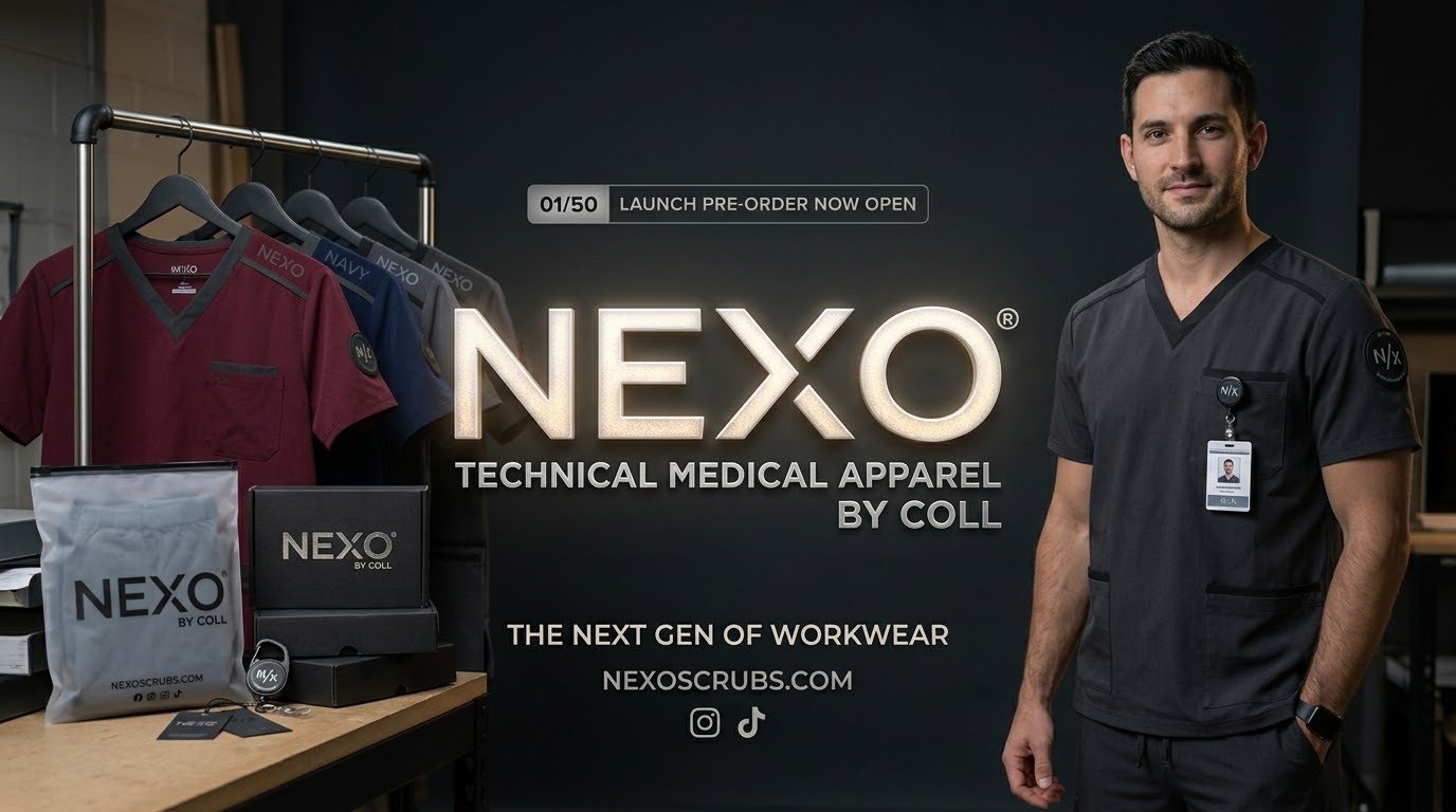 NEXO Technical Medical Apparel by Coll: 01/50 launch pre-order now open
